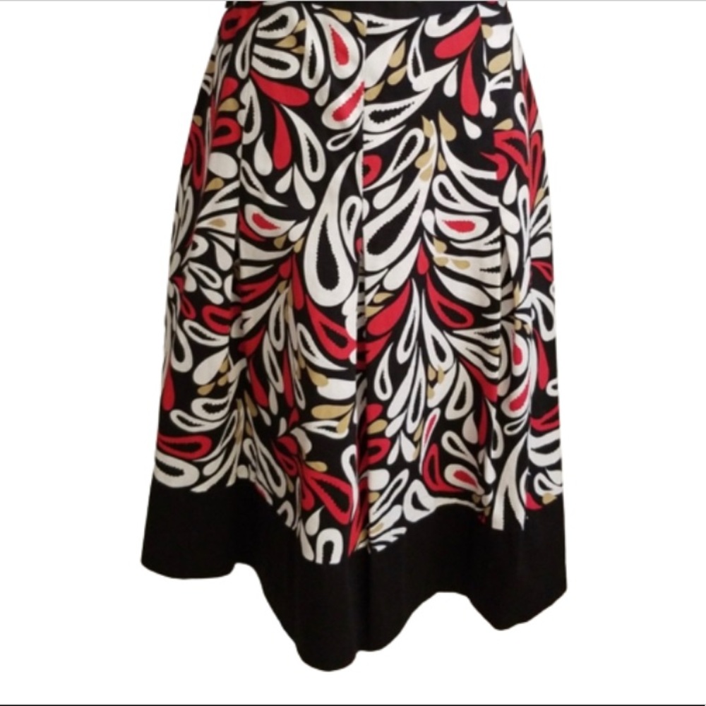 East 5th colorful flared skirt size 12 - Picture 2 of 4